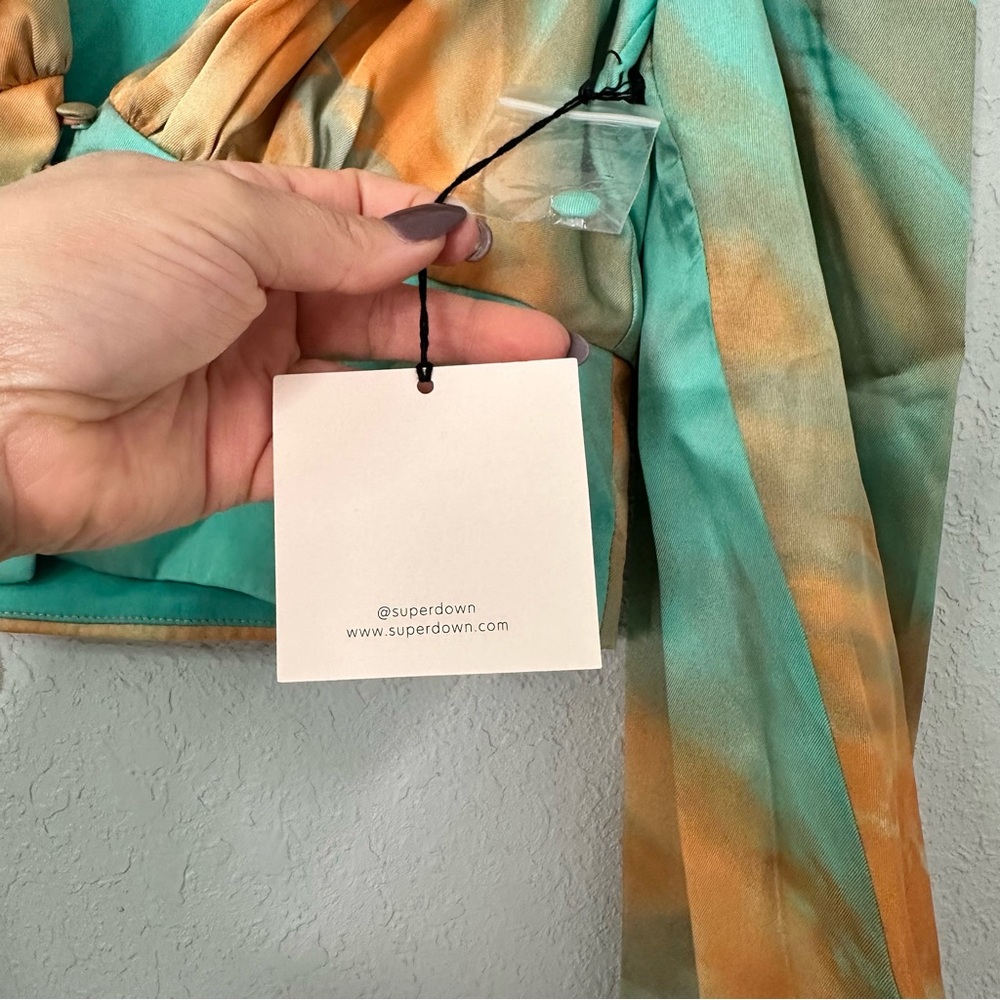 Superdown Multicolor Buttoned Blouse - Picture 5 of 6